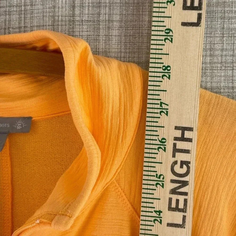 Talbots full zip Sweatshirt Womens XLP bright orange 3986 - Picture 3 of 7